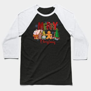 Merry Christmas Candy House Lemon Gnome Gingerbread Pajamas Baseball T-Shirt